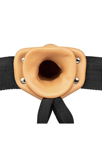 Shots Toys Vibrating Hollow Strapon without Balls 24.5 cm