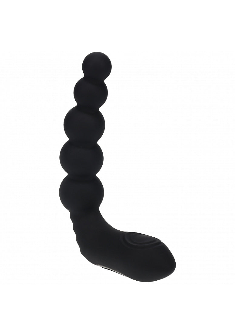Shots LEVELZ Rechargeable Heating Beaded Prostate Massager - Black - Prostate Toys