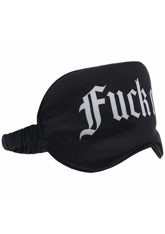 Shots Toys OUCH! Fuck Off Printed Satin Eye Mask - Masks And Blindfolds