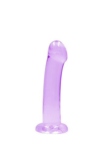 Realrock Crystal Clear Suction Cup Non Realistic Dildo 13cm - Non-Realistic Dildos