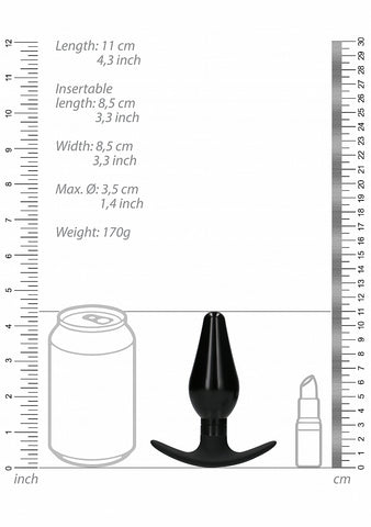 Shots Interchangeable Rounded Butt Plug Set Large - Butt Plugs
