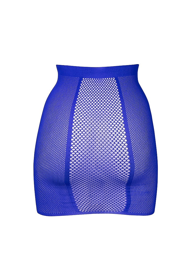 Shots Toys High Waist Sexy Fishnet Skirt One Size - Fishnet and Thigh Highs
