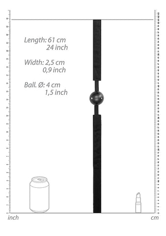 Shots Toys Breathable Ball Gag With Velvet & Velcro Straps - Bondage Gags and Bits