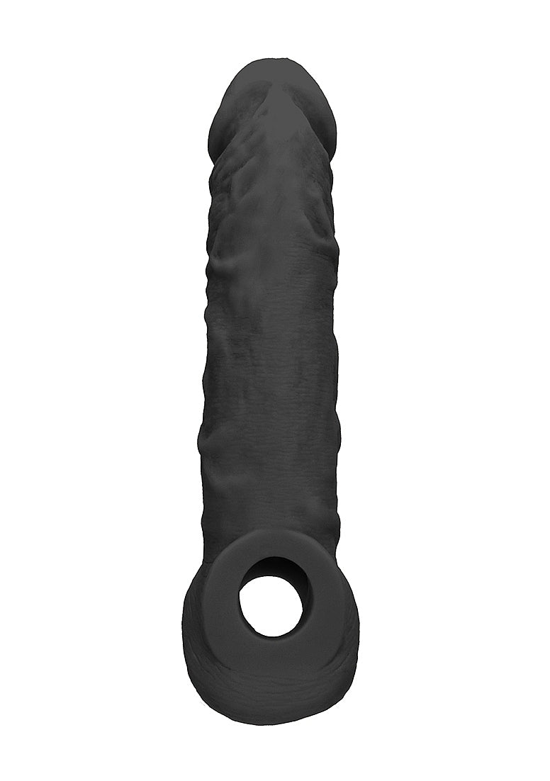 Shots REALROCK 8 Inch Realistic Penis Extender with Rings - Penis Sleeves and Extenders