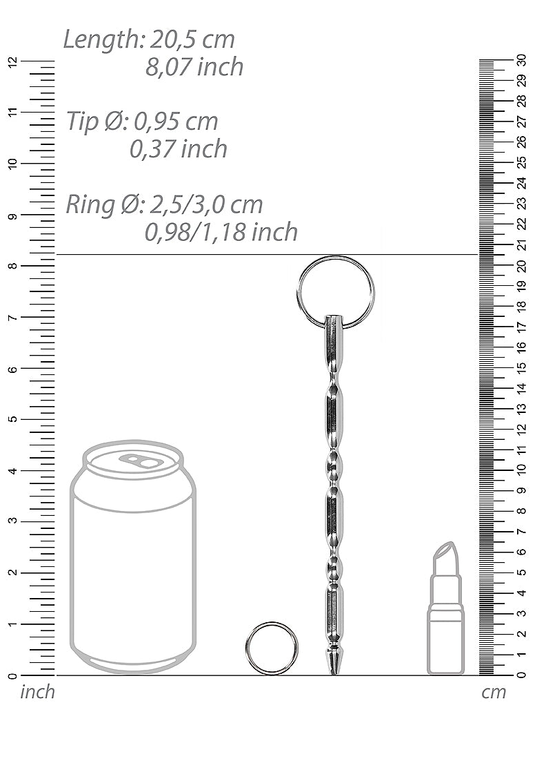 Shots Toys Urethral Sounding Stainless Steel Mens Dilator - Urethral Sounds