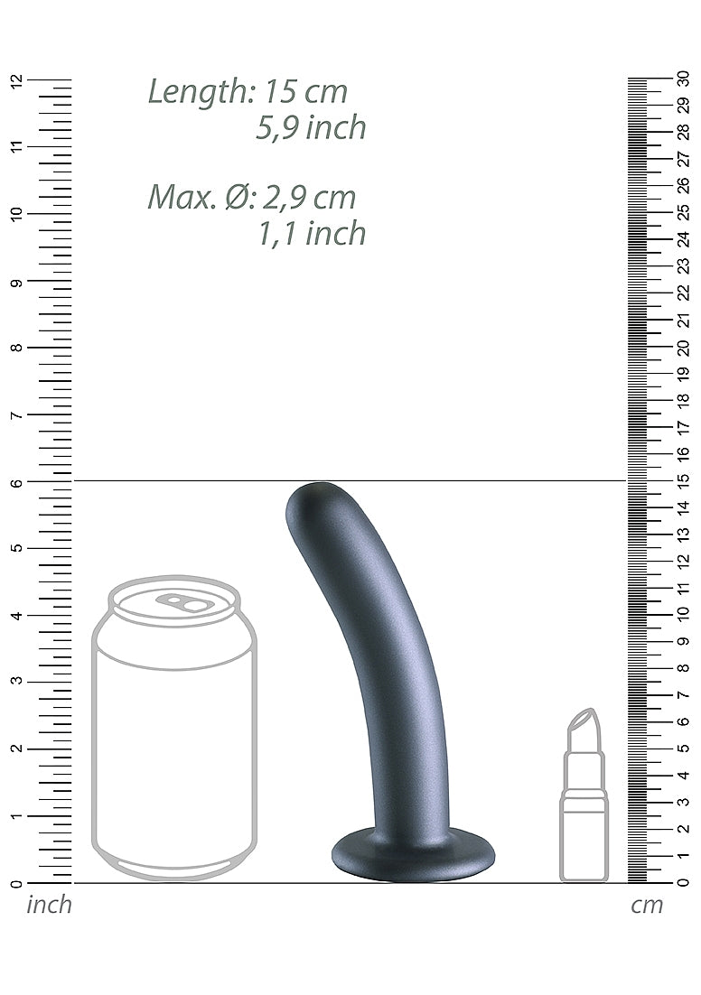 Shots Toys Smooth Silicone G-spot Suction Cup Dildo 14.5 cm - Non-Realistic Dildos