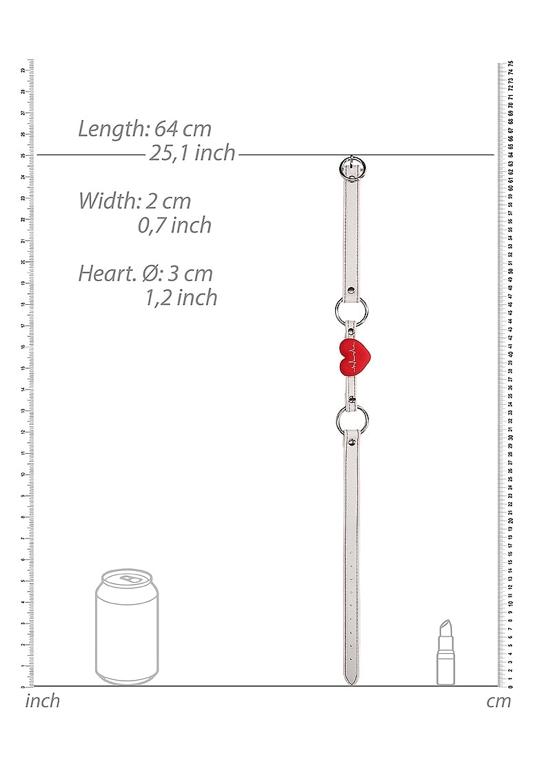 Shots Toys Nurse Theme BDSM Silicone Heart Gag - - Bondage Gags and Bits