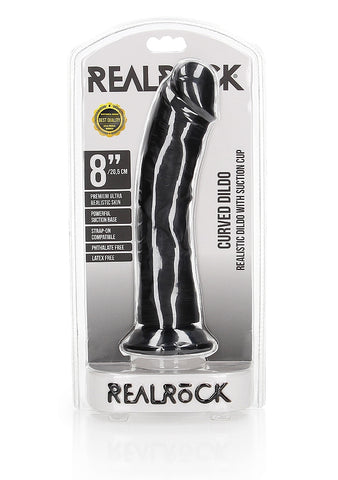 Shots Toys Realrock Curved Suction Cup Realistic Dong 20.5 cm Strategic Curve - Realistic Dildos