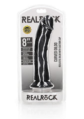 Realrock Curved Suction Cup Realistic Dong 20.5 cm - - Realistic Dildos