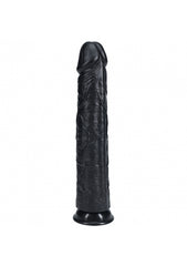 Realrock Extra Large No Balls Realistic Cock 33cm - Black - Realistic Dildos