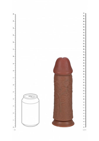 Shots Toys Realrock Ultra Realistic Extra Thick No Ball Dildo Tan Ultra Girth - Realistic Dildos