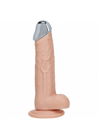 Shots REALROCK Metal Head 7 Inch Realistic Vibrating Dildo