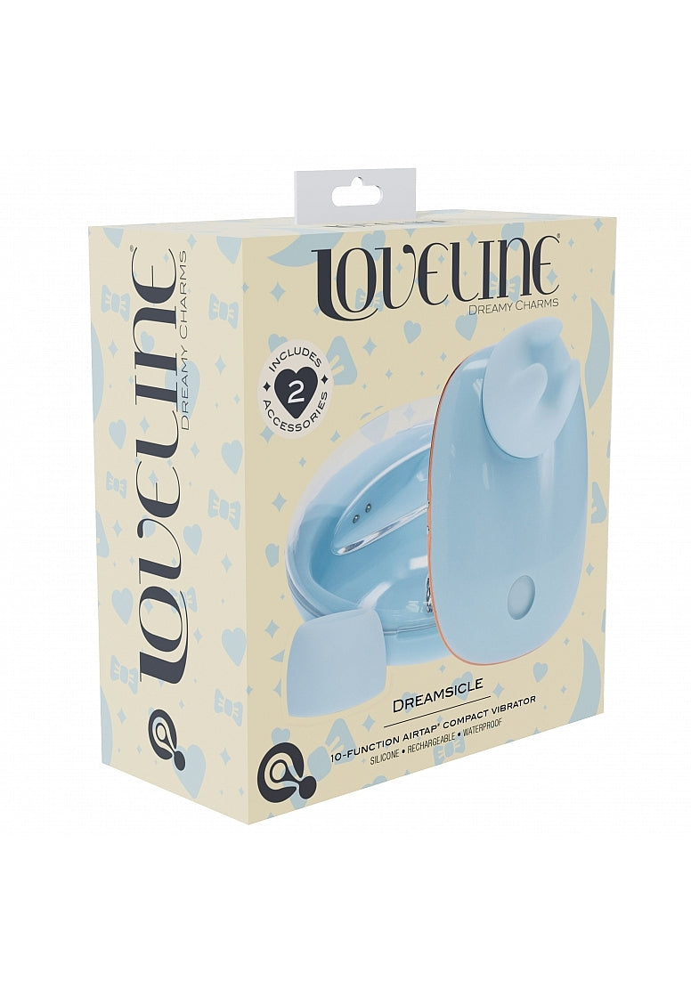Shots Loveline Dreamsicle AirTapTech Rechargeable Vibrator - Clit Ticklers and Pulsators