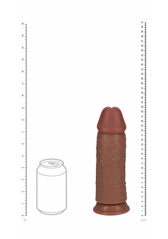 Shots Toys Realrock Ultra Realistic Extra Thick No Ball Dildo Tan Ultra Girth - Realistic Dildos