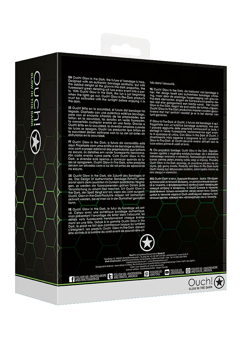Shots Toys Bed Bindings Restraint Kit Glow in the Dark - Bondage Kits