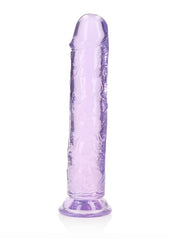 Realrock Crystal Clear 10 Inch Dildo Straight No Balls - - Realistic Dildos