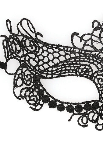 Shots Queen Easy To Wear Bondage Lace Mask - Masks And Blindfolds