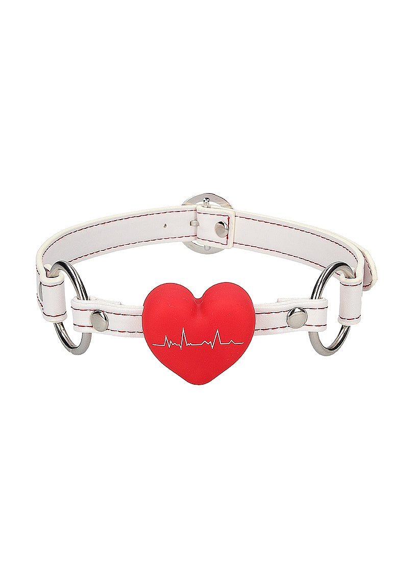 Shots Toys Nurse Theme BDSM Silicone Heart Gag - - Bondage Gags and Bits