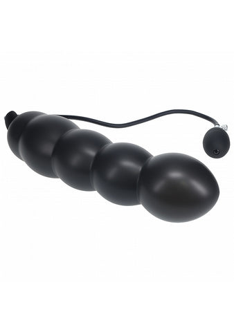 Shots Levelz Beaded Inflatable Silicone Anal Plug - Butt Plugs