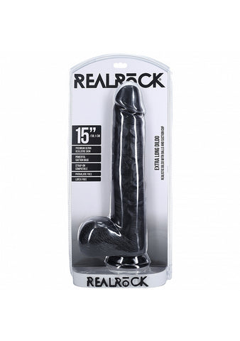 Shots Toys Realrock Extra Large Realistic Dildo with Balls 38cm Deep Penetration - Realistic Dildos
