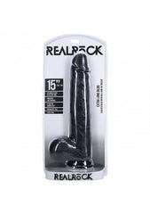Realrock Extra Large Realistic d/ong with Balls 38cm - - Realistic Dildos