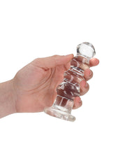Realrock Crystal Clear 5.5 Inch Curvy Dildo/Plug - Transparent - Anal Dildos