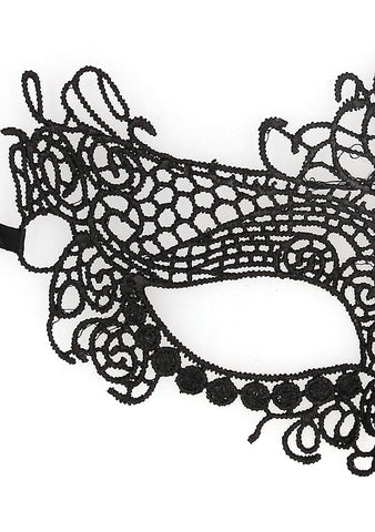 Shots Toys Queen High Quality Bodnage Lace Eye Mask - Masks And Blindfolds