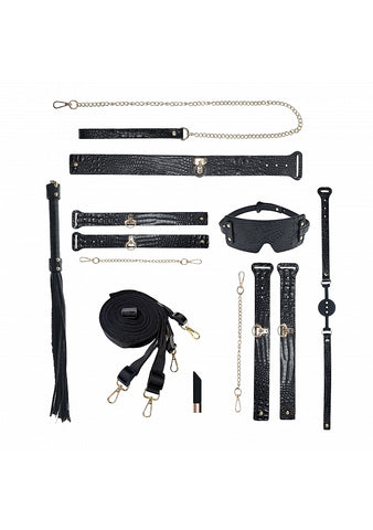 Shots Ouch! Rome Collection Fetish Play Kit With Bag - Bondage Kits