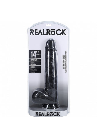 Shots Toys Realrock Extra Large Straight Dildo with Balls 35.5cm - Realistic Dildos