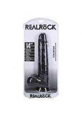 Realrock Extra Large Straight D/ildo with Balls 35.5cm - - Realistic Dildos