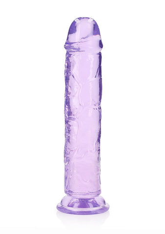 Shots Toys Realrock Crystal Clear 10 Inch Dildo Straight No Balls TPE Material - Realistic Dildos