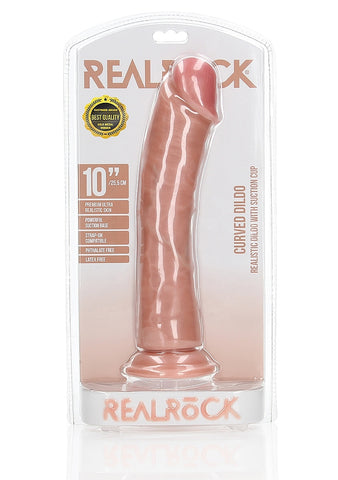Shots Toys Realrock Curved Realistic Dildo With Suction Cup 25.5cm - Realistic Dildos