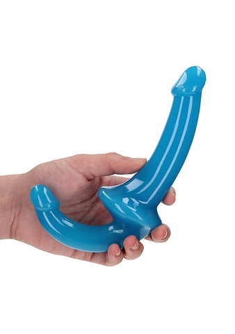 Shots 6 Inch Strapless Strap On Glow in the Dark Neon Dildo