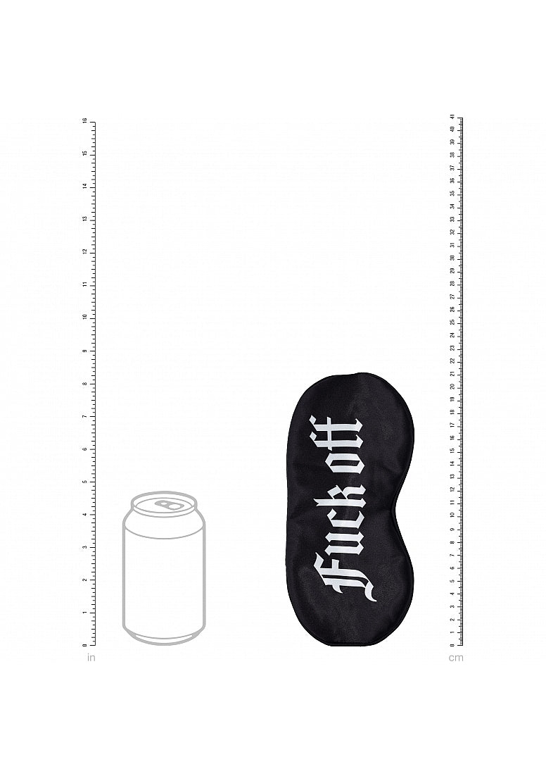 Shots Toys OUCH! Fuck Off Printed Satin Eye Mask - Masks And Blindfolds