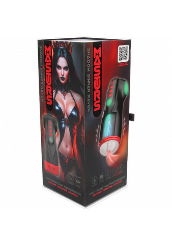 Shots Masturs Raven Shadow Sinner Vibrating Mens Masturbator - Masturbators and Strokers