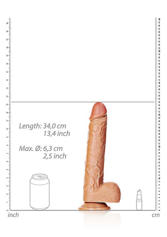 Shots Toys Straight Suction Cup Realistic Dildo with Balls