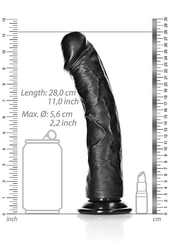 Shots Toys Realrock Curved Realistic Dildo With Suction Cup 25.5cm - Realistic Dildos
