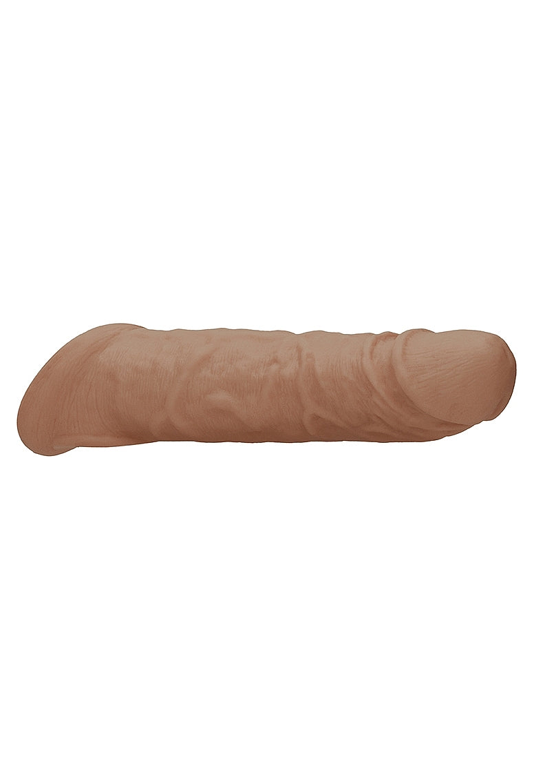Shots REALROCK 8 Inch Realistic Penis Extender with Rings - Penis Sleeves and Extenders
