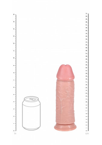 RealRock Extra Thick Straight Dong without Balls 9 Inch