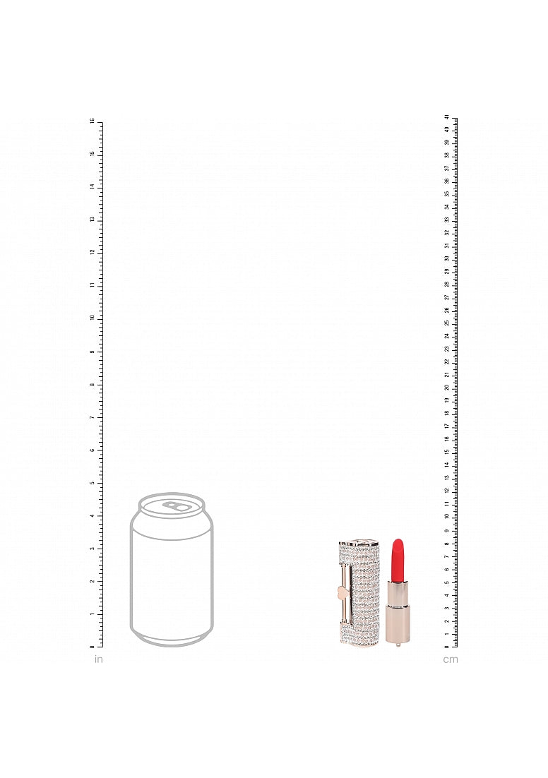 Shots Loveline Angel 10 Functions Lipstick Vibrator - - Personal Massagers