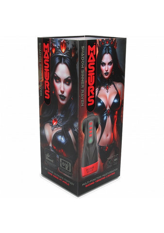 Shots Masturs Raven Shadow Sinner Vibrating Mens Masturbator - Masturbators and Strokers