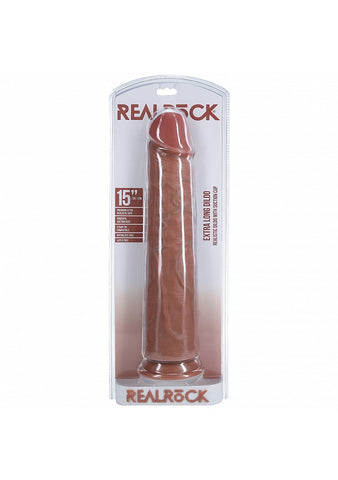 Shots Toys Realrock Extra Large No Balls Realistic Skin Dildo 38cm Extreme Size - Realistic Dildos