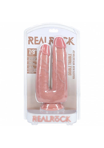 RealRock Ultra Realistic Skin Double Trouble Dildo 7/8 Inch