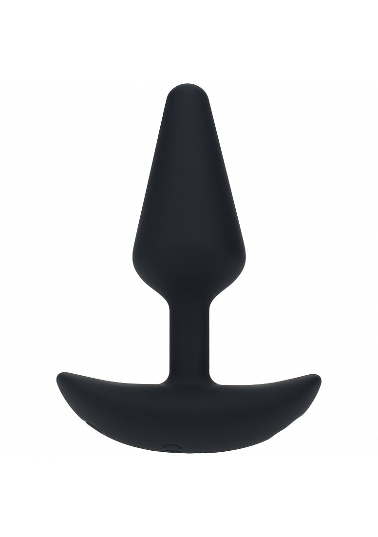 Shots LEVELZ Classic Vibrating Silicone Anal Plug Small - Black - Butt Plugs