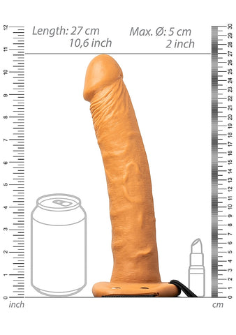 Shots Toys Realrock Hollow Strapon without Balls 24.5 cm