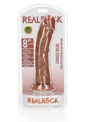 Realrock Curved Suction Cup Realistic Dong 20.5 cm - - Realistic Dildos