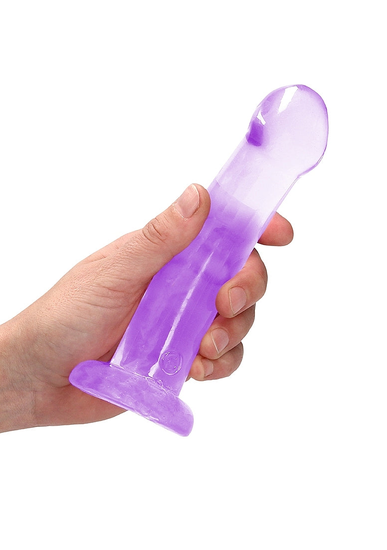 Realrock Crystal Clear Suction Cup Non Realistic Dildo 13cm - Non-Realistic Dildos