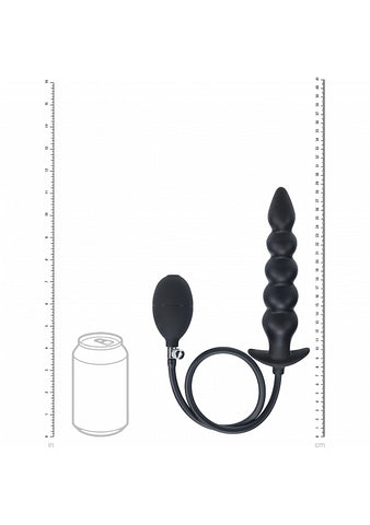 Shots Levelz Beaded Inflatable Silicone Anal Plug - Butt Plugs