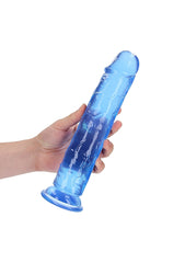 Realrock Crystal Clear 10 Inch Dildo Straight No Balls - - Realistic Dildos