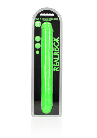 Shots Toys 15 Inch Glow in the Dark Neon Double Dong